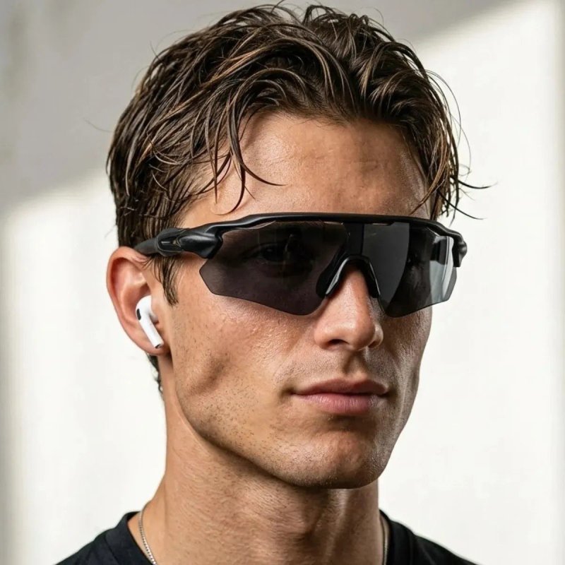 Óculos Esportivo Corrida Premium Bike Pace Uv400 Moda Preto