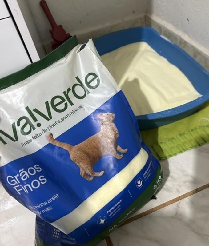 AREIA HIGIÊNICA BIODEGRADÁVEL PARA GATOS VIVA VERDE 4KG