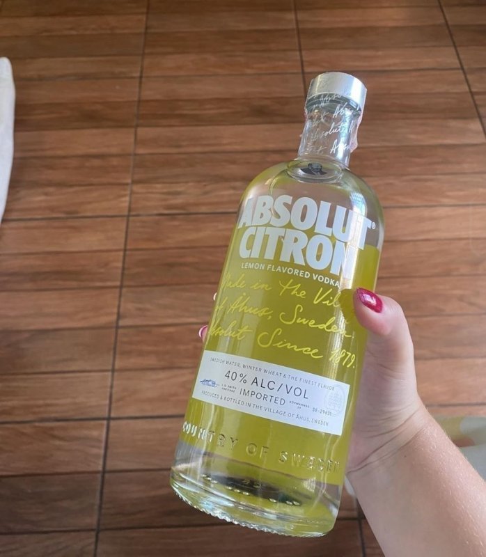 Absolut Vodka Citron 750 Ml