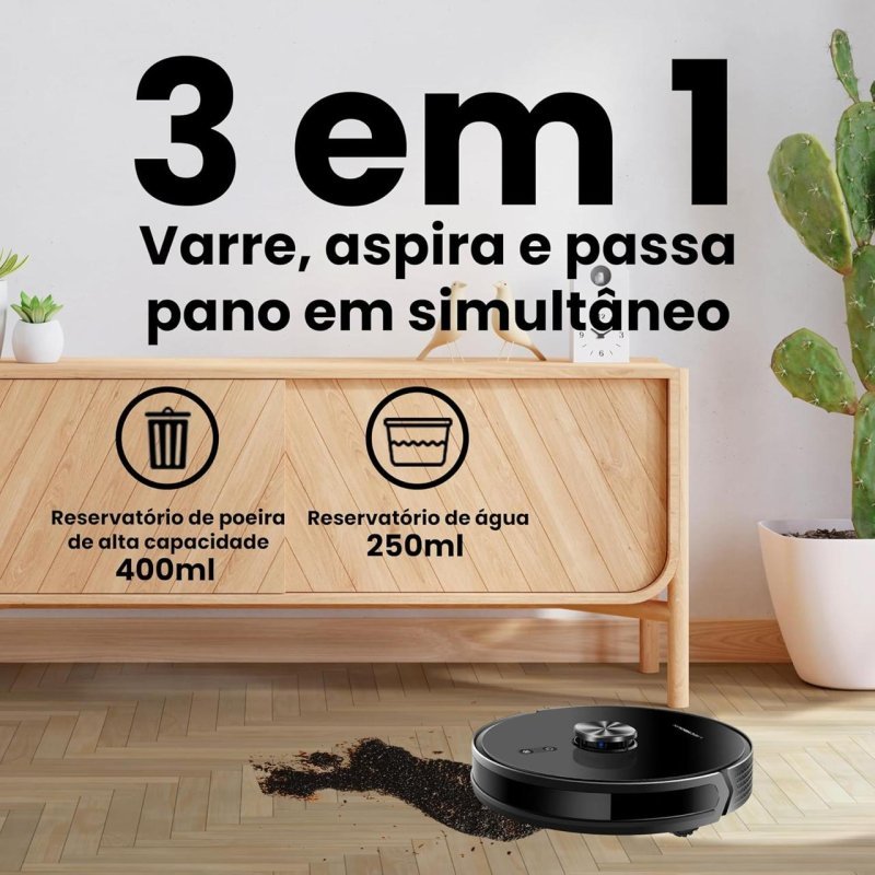 Robô Aspirador Liectroux XR500 Pro 3 em 1