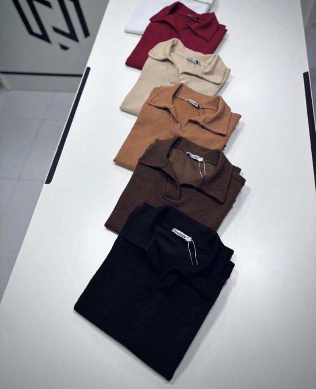 Camisa Camiseta Polo Masculina Texturizada Sem Botão