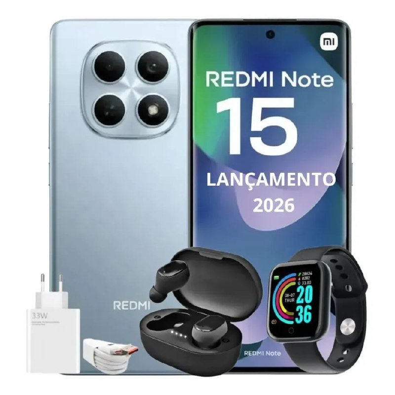 Xiaomi Redmi Note 15 256GB 16GB RAM + Brindes