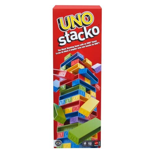 Jogo De Tabuleiro UNO Stacko Mattel Com 45 Blocos Para 7 Anos Ou Mais