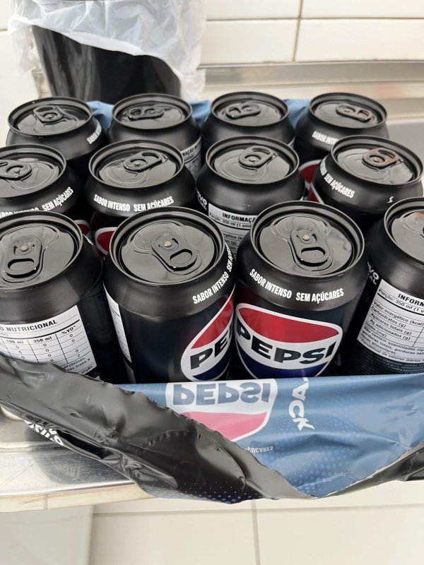 Pack com 12 unidades Pepsi Black Zero Lata 350ml