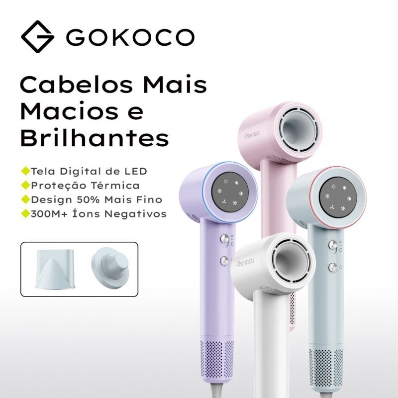 GOKOCO Secador de Cabelo GD029 Alta Velocidade