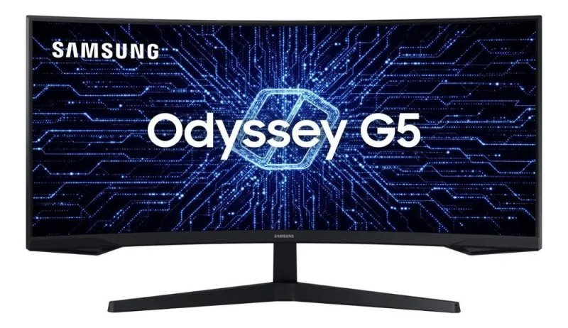 Monitor Gamer Curvo Samsung Odyssey 34" G5 165Hz 1ms Ultrawide Preto