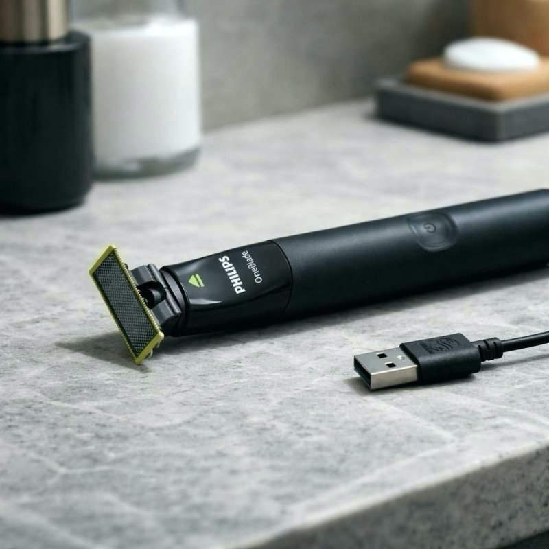 Máquina de barbear Philips OneBlade QP1424/10 preta