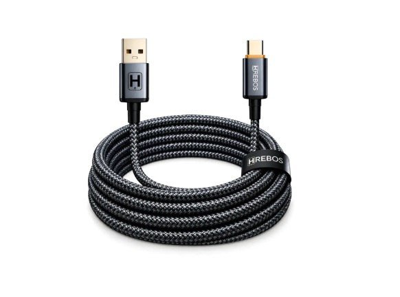 Cabo USB Tipo C 3 Metros 60w Carregador Celular Reforçado