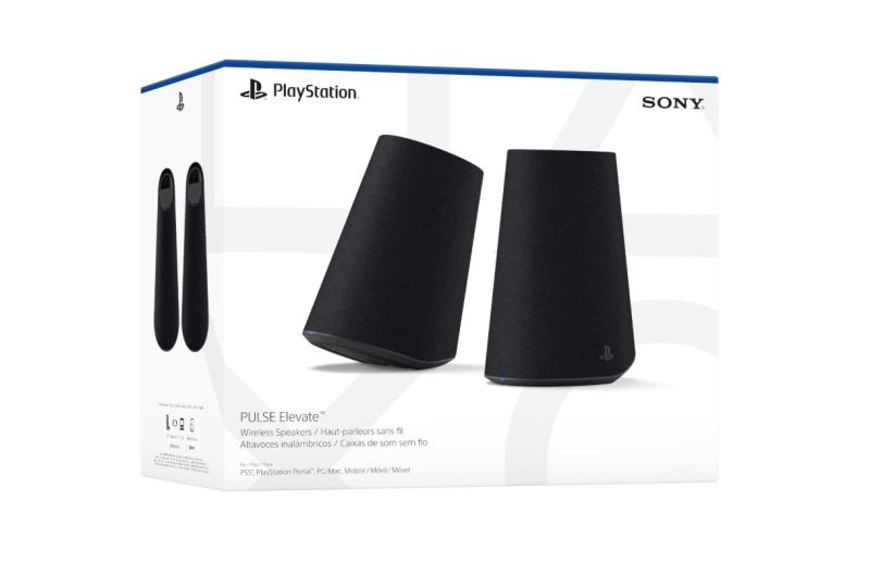 Alto-falantes sem fio PlayStation PULSE Elevate - Midnight Black