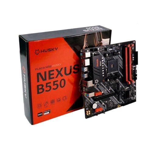 Placa-mãe Husky Nexus B550, M.2 Nvme, Ddr4 3200mhz