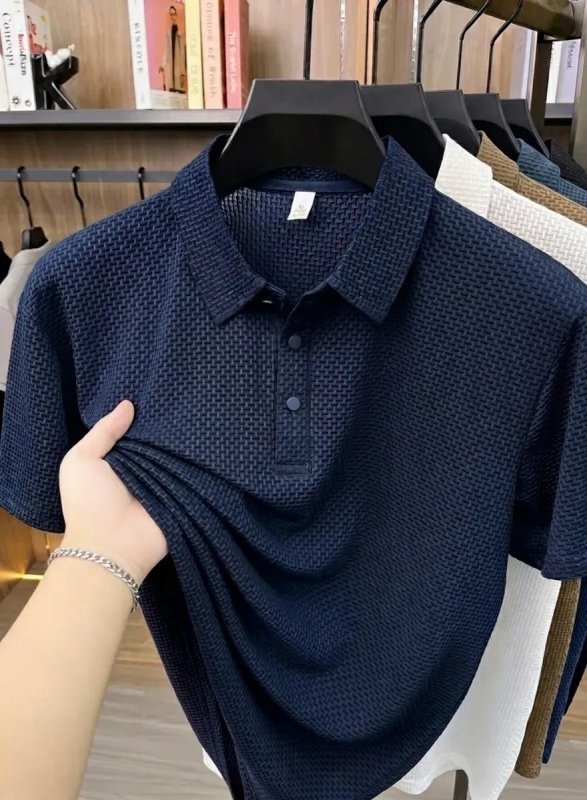 Camisa Polo Texturizada Masculina Old Money Casual Premium (P ao G1)