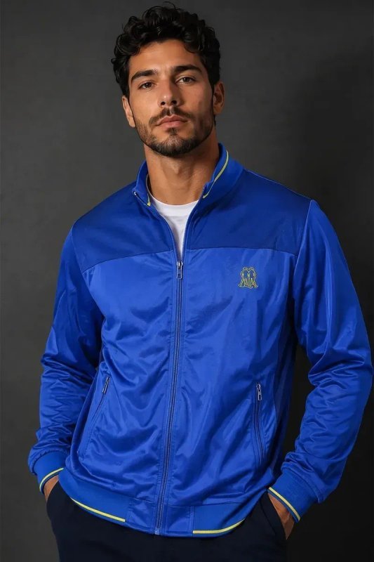 Jaqueta Esportiva Polo Wear Com Zíper Azul (P ao GG)