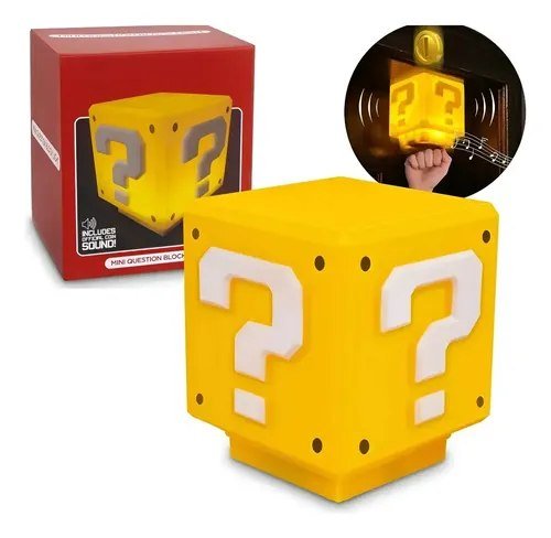 Mario Led Night Light Usb Game Room Decor 3 Modos De Ilumina Amarelo 5