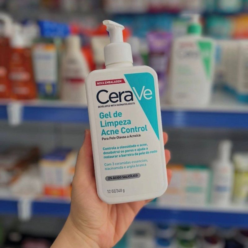 Gel de Limpeza para Pele Oleosa e Acneica, Acne Control CeraVe, 340g