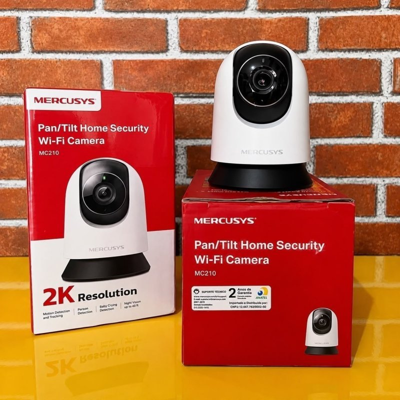 Câmera de Segurança Mercusys MC210 WiFi 2K 3MP 360°