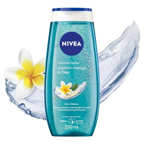 NIVEA Sabonete Líquido Frangipani & Oil 250ml, Limpeza Corporal