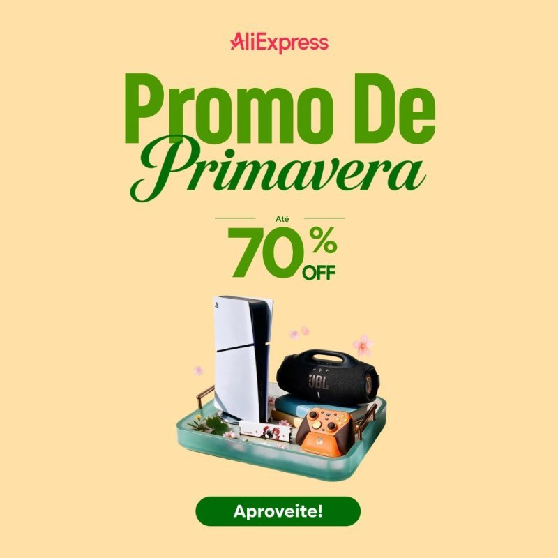 Nova Promoção Aliexpress - Promo de Primavera