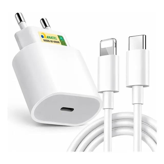 Carregador Compatível com iPhone Turbo Tipo C Premium