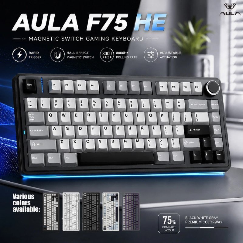 Teclado Magnético Aula F75 He