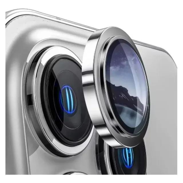 Película Proteção Lente Aro iPhone 17 Pro e 17 Pro Max Premium Prateado