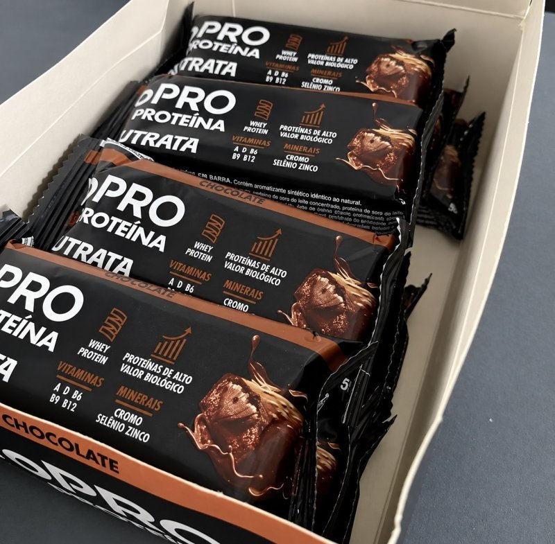 Yopro Bar 55g Display Com 12 Unidades Chocolate Nutrata