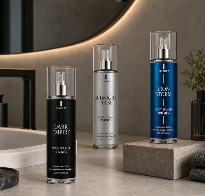 Kit 3 Body Splash Masculino 200ml Perfume De Luxo For Men + Frete Grátis