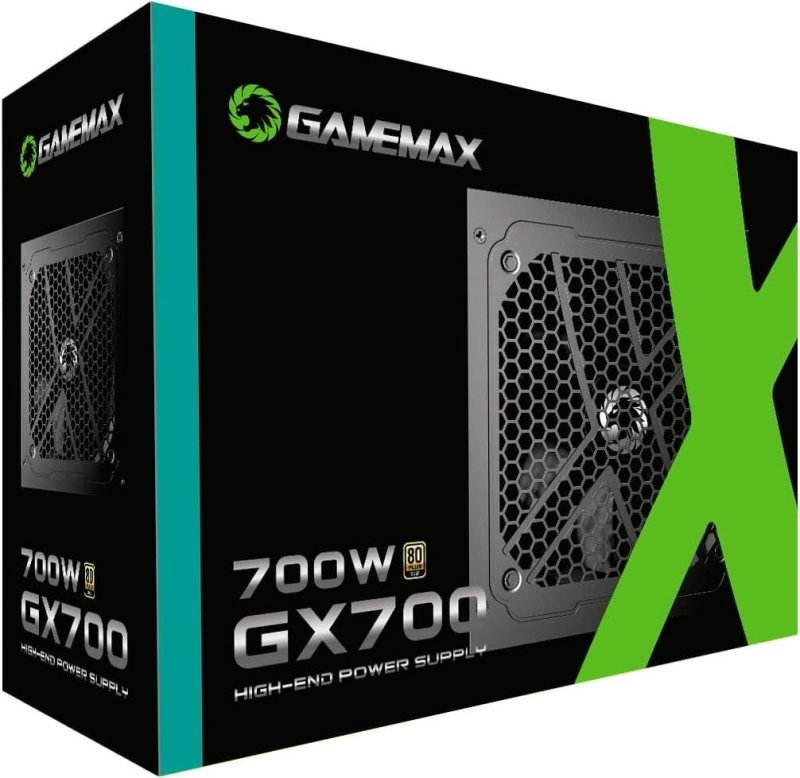 Fonte Gamemax GX700, 700W, 80 Plus Gold, PFC Ativo, Preto
