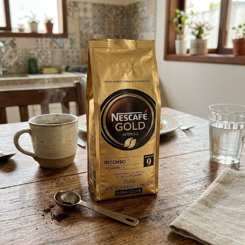 Café Torrado e Moído NESCAFÉ Gold Intenso 250g