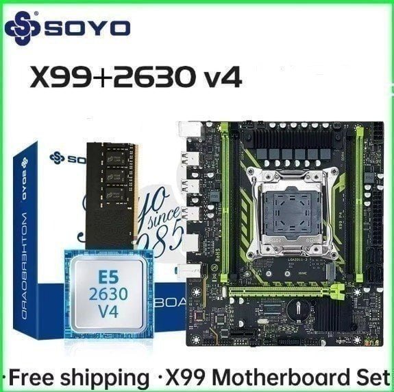 X99 Soyo D4 + Xeon E5 2630 V4 (sem ram)