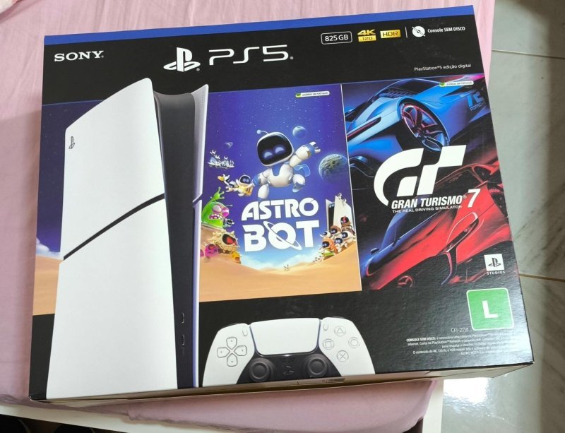 PlayStation®5 Slim Digital 825GB – Pacote ASTRO BOT e Gran Turismo 7 + Frete Grátis