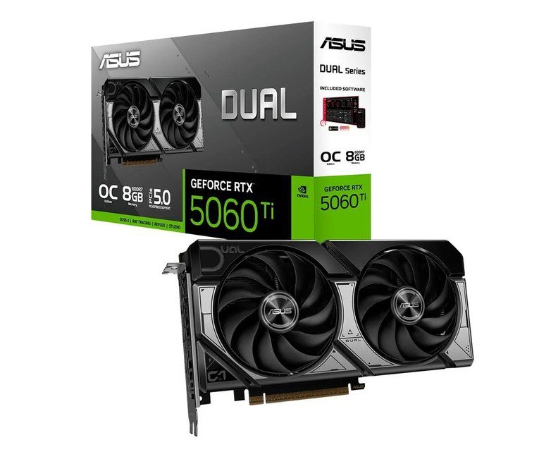Placa de Vídeo ASUS RTX 5060 TI DUAL O8G NVIDIA GeForce, 8GB