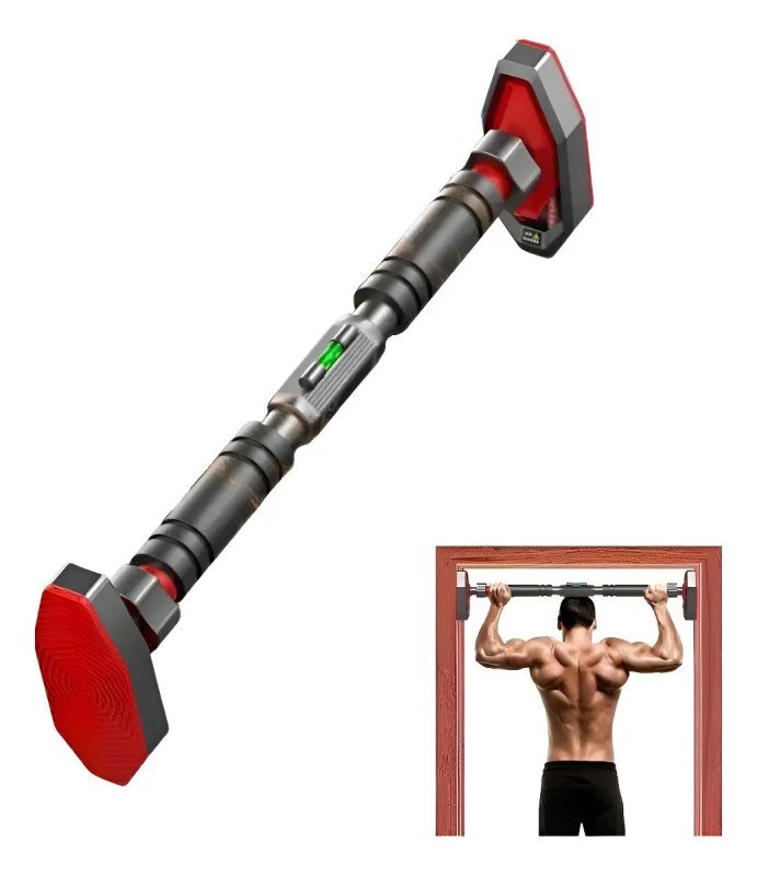 Barra Flexão Porta Ajustável 65-100cm: Musculação Fixa + Frete Grátis