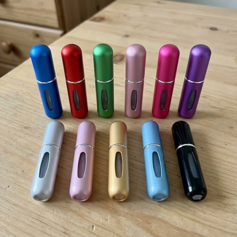 10 Mini Frasco Recarregável Mini Frasco Porta Perfume Bolsa + Frete Grátis