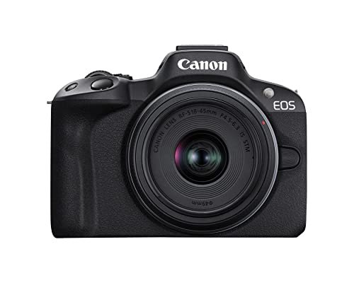 Canon A câmera sem espelho EOS R50 RF-S18-45 mm F4.5-6.3 kit de lentes STM