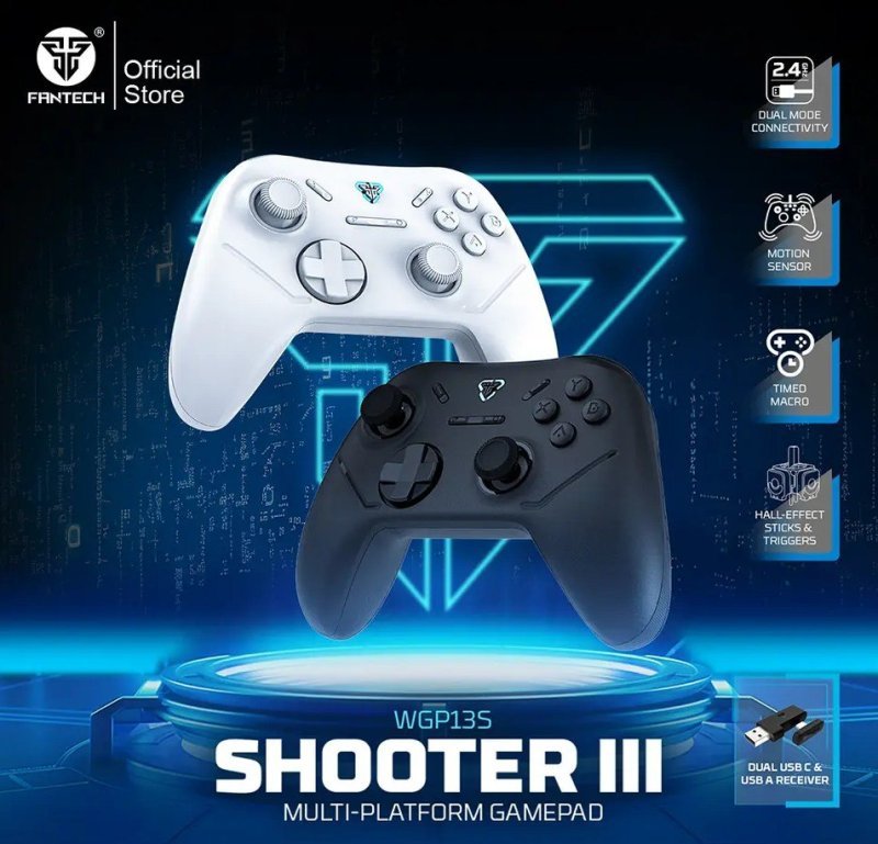 Controle Gamer FANTECH SHOOTER III WGP13S sem fio