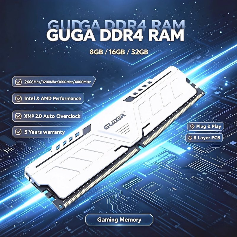 Memória Ram Gudga Ddr4 3200MHz