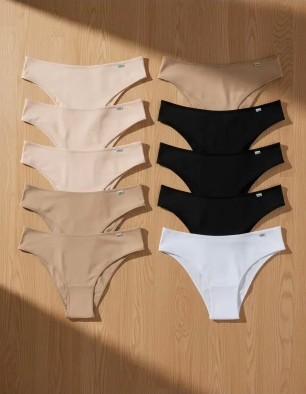 Kit 10 Calcinhas Delrio Biquíni Microfibra Feminina