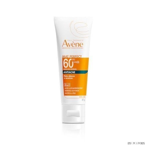 Avène Protetor Solar Facial Mat Perfect Fluido Antiacner Sem Cor FPS60 40g