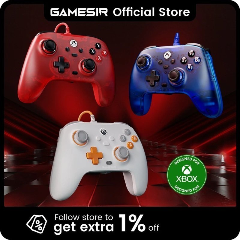 Controle Gamesir T7 com Fio para Xbox One, Series S X, Pc, Efeito Hall Anti Drift, Com fio