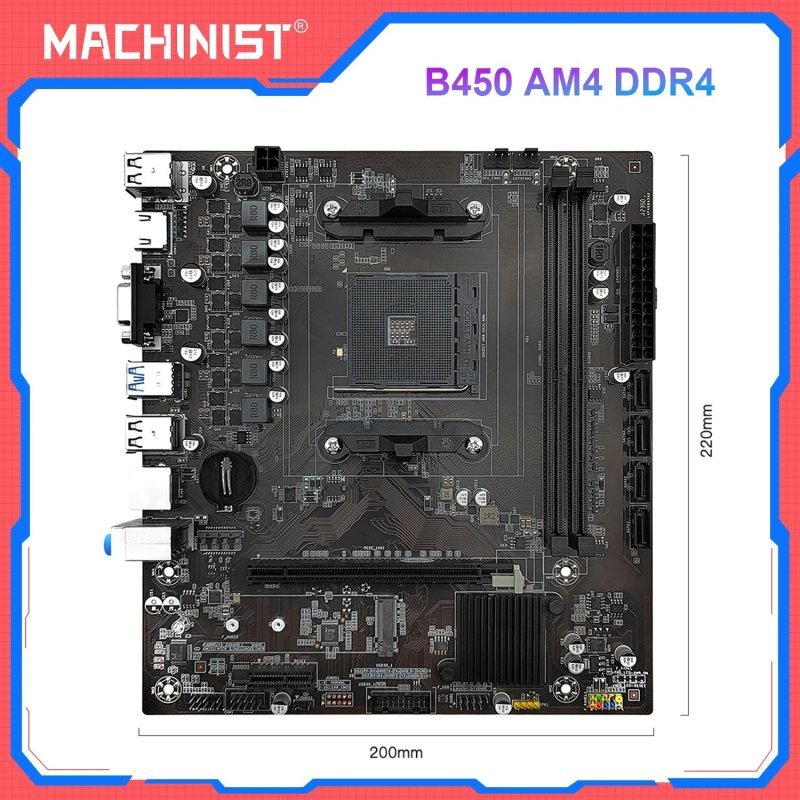Placa-mãe Machinist B450m