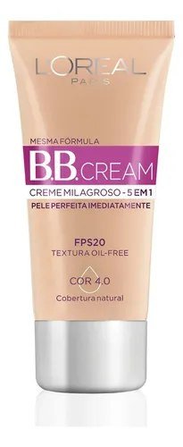 Bb Cream L'oréal Paris Creme Milagroso 5 Em 1 Fps 20 Médio Cor 4.0 30ml