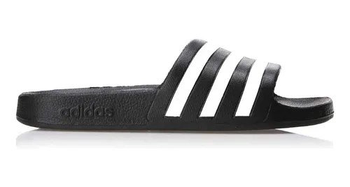 Chinelo Masculino Adilette Aqua adidas Preto E Branco Liso 40/41