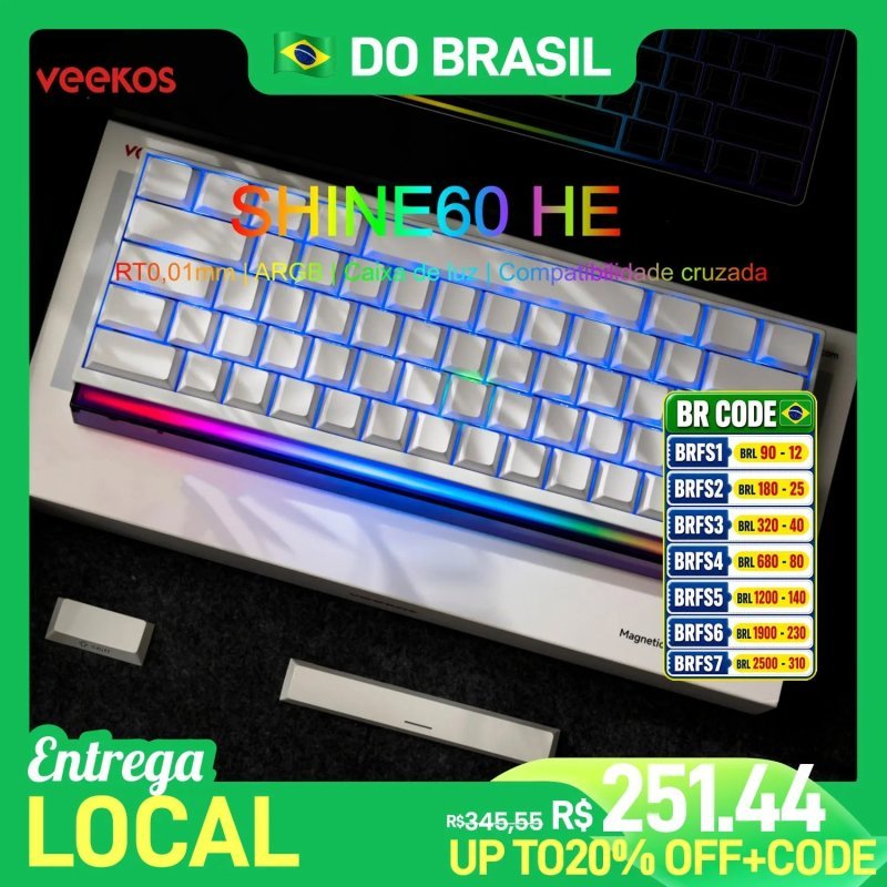 Teclado Magnético Shine60 He