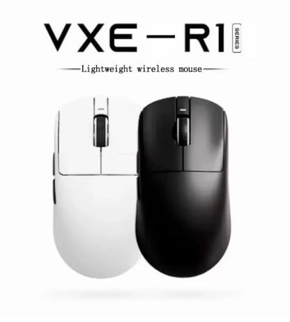 Mouse Sem Fio Vxe Dragonfly Série R1 R1 Se Leve Paw3395 Nordic52840 2khz Velocidade Inteligente X Baixa Latência Mouse Gamer FPS Presente