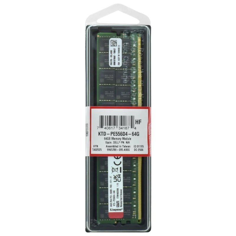 Memória Ram Kingston Ecc 2rx4 Ddr5 64gb 5600mhz Ktd-pe556d4-64g