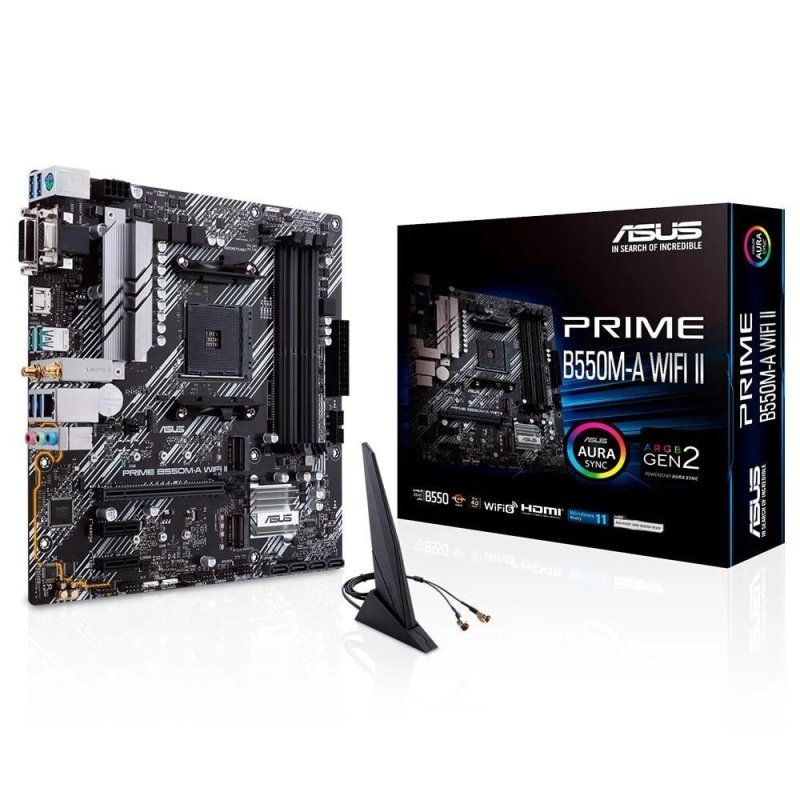 Placa Mãe Asus Prime B550m-A, Wi-Fi Ii 90Mb19x0-M0eay0