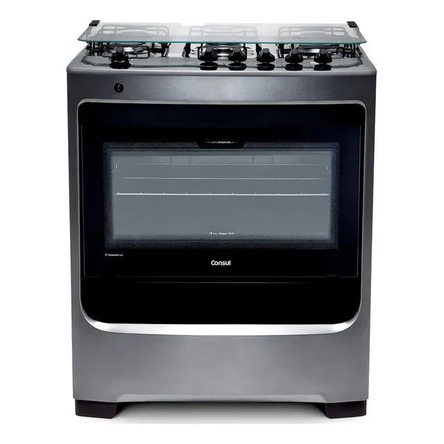 Fogão De Piso 5 Bocas Consul Cfs5nar Acendimento Automático Cor Inox