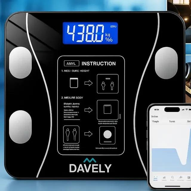 Balança Digital Bioimpedância Bluetooth Corporal Aparelho Alta Capacidade