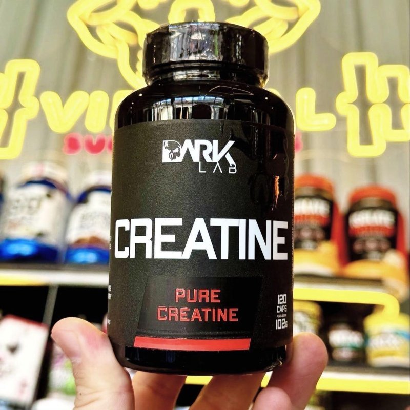 Creatina Monohidratada Pura 120 Cápsulas Dark Lab