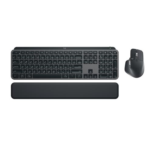 Combo Teclado e Mouse Sem Fio MX Keys S com Apoio para as Mãos